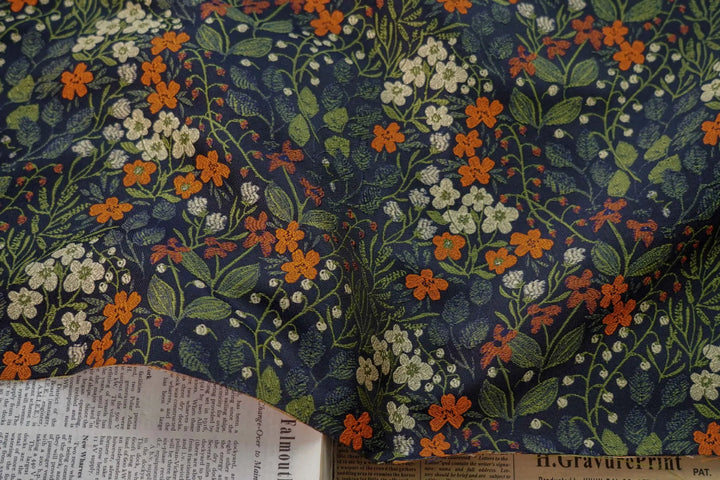 Relay Contrasting Floral Yarn Dyed Jacquard Fabric