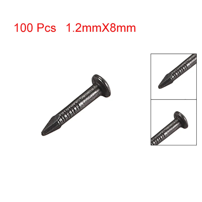 100pc 1.2mmx8mm Antique Brass Small Micro Nail Tacks