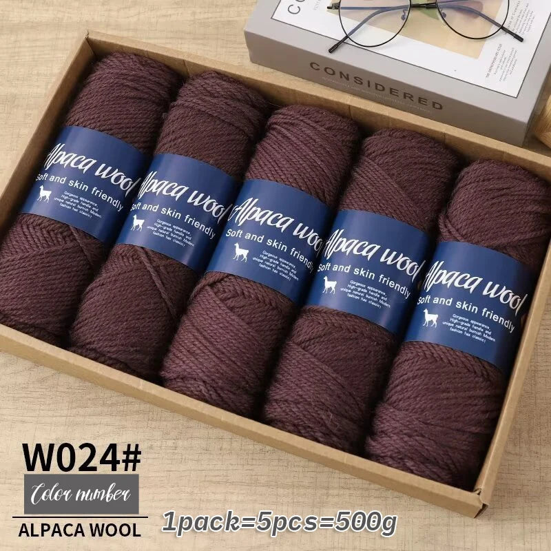 5 PC / Alpaca Wool Coarse Yarn