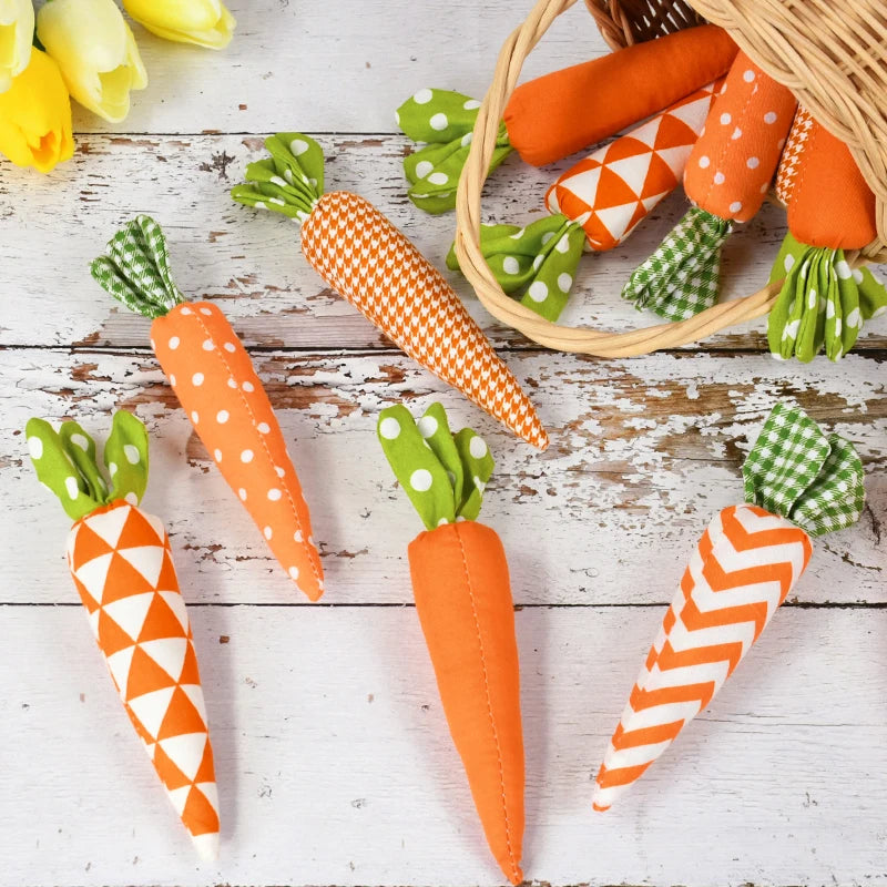 Fabric Easter Carrot Ornaments