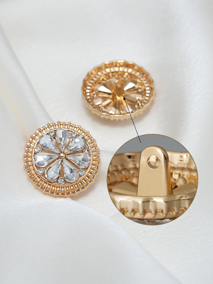 4 PC / Heim Rhinestone Buttons