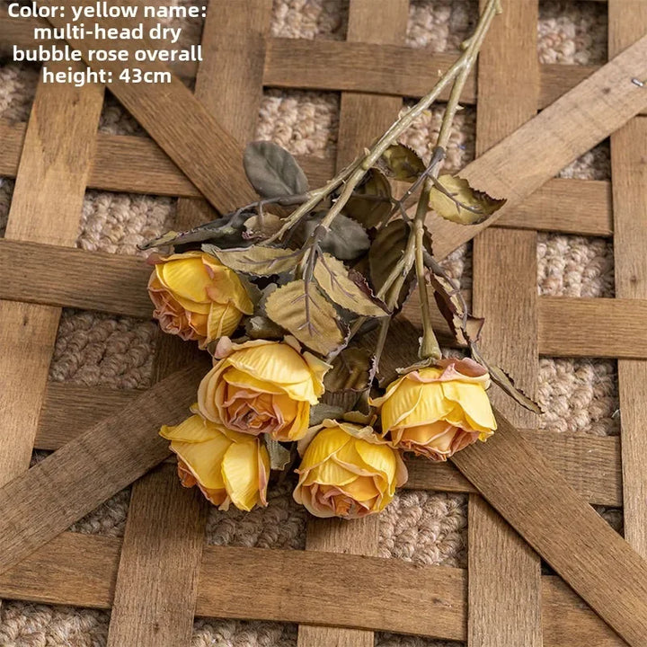 Breeze 43cm 6 Head Bubble Rose Artificial Flower