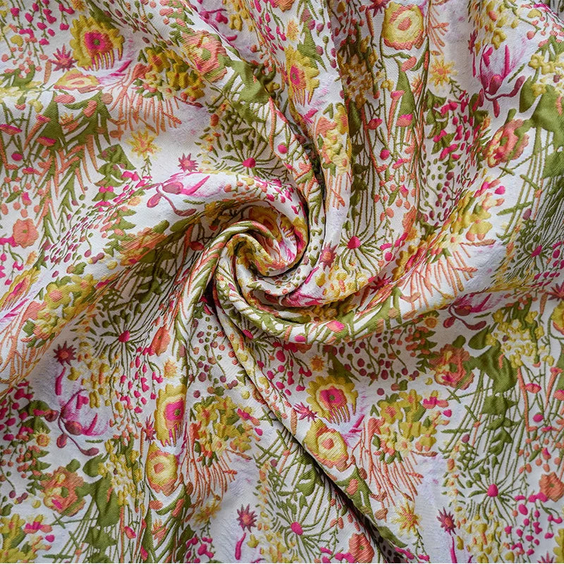 Bauder Floral Embossed Jacquard Fabric