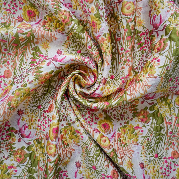 Bauder Floral Embossed Jacquard Fabric