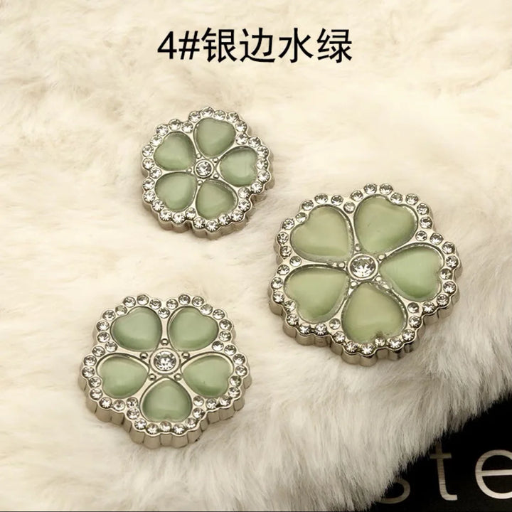 3 PC / Lucky Clover Resin Buttons