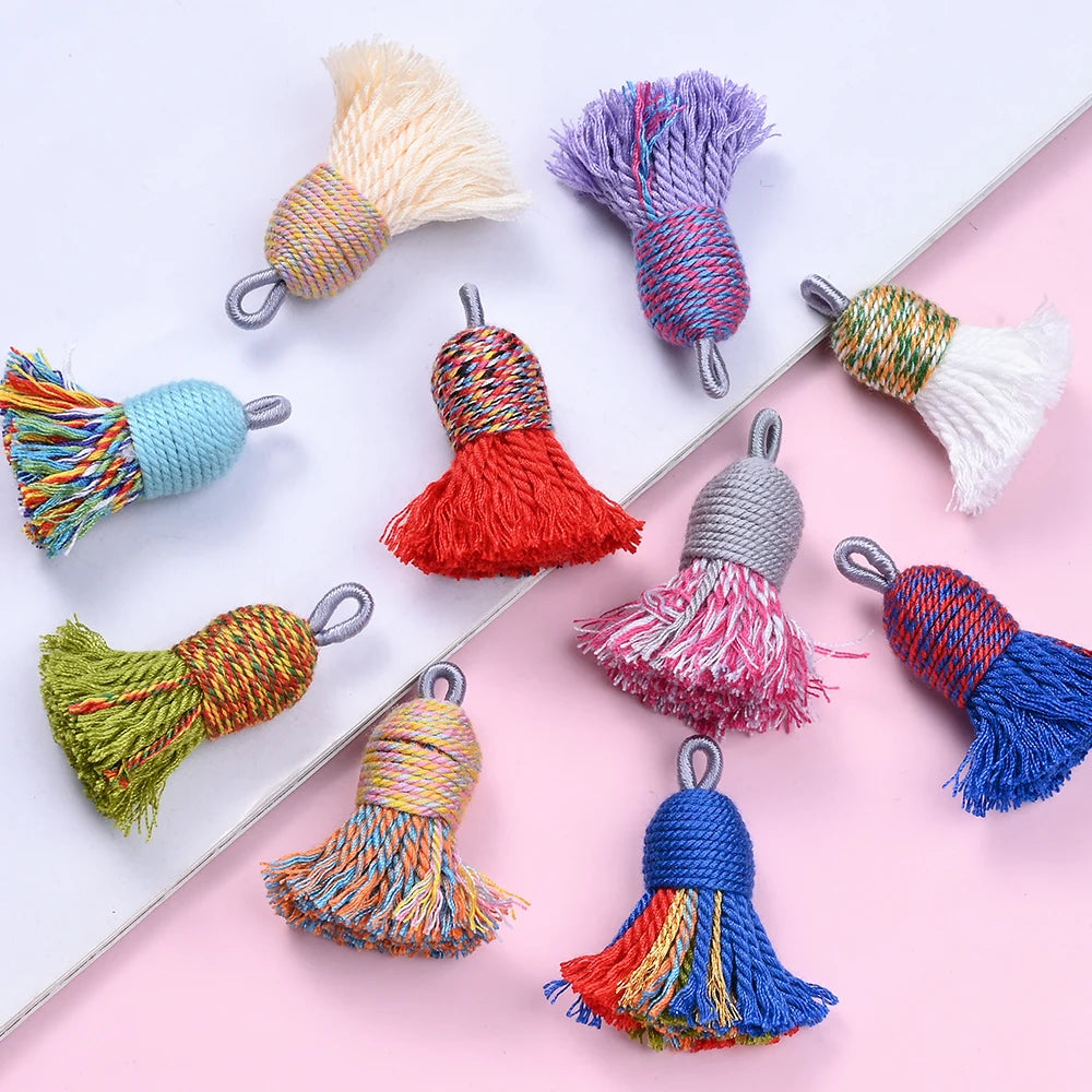 2 PC Nivelle Multicolor Tassel