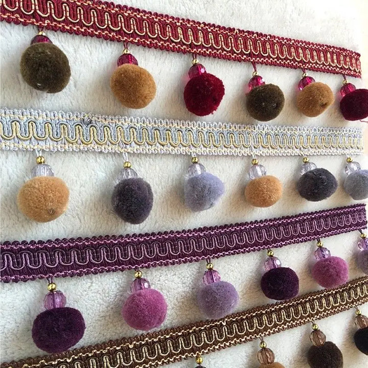 Spring Pompom Tassel Fringe Trim