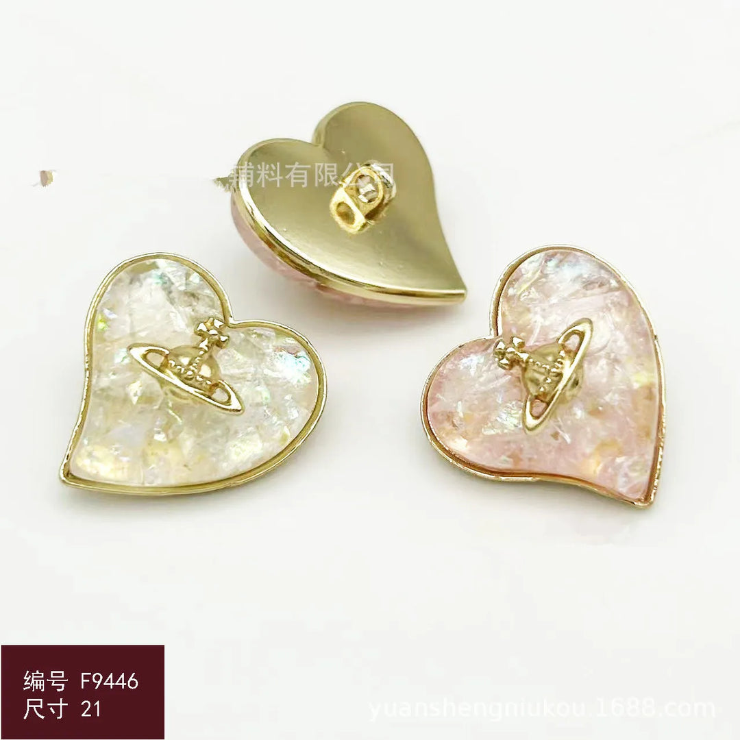 6 PC / Pione Resin Buttons