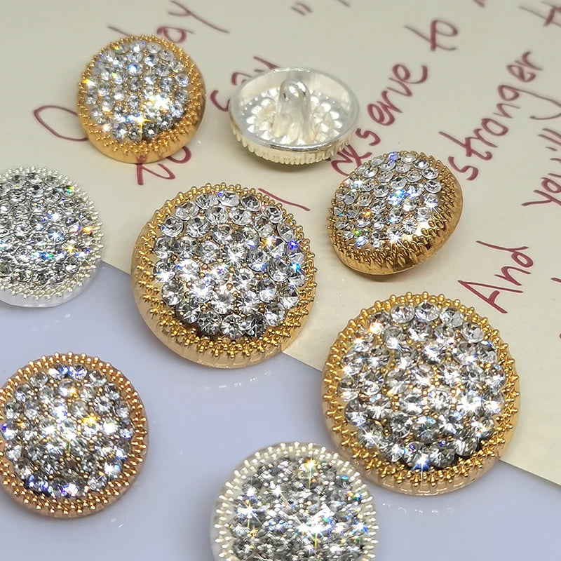 6 PC / Skyler Rhinestone Buttons