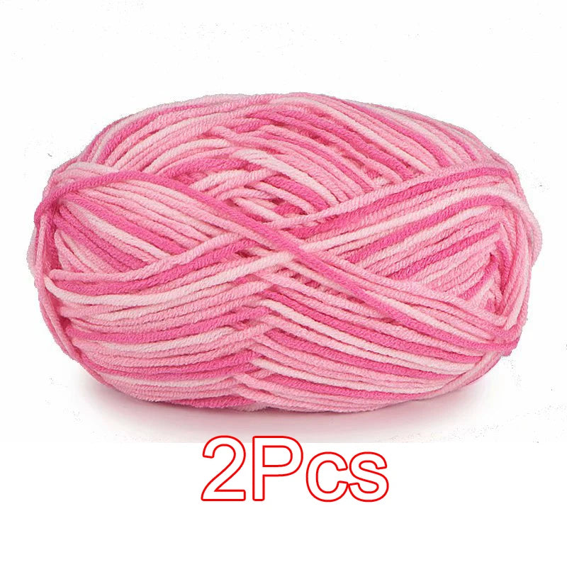 2PC / Tie-dye Crochet Yarn