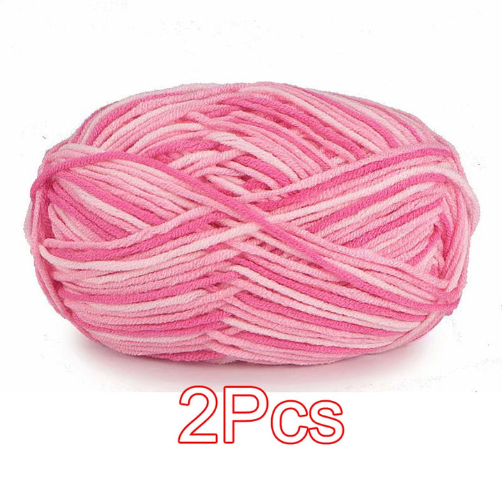 2PC / Tie-dye Crochet Yarn