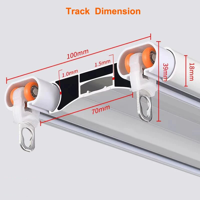 All-In-One Dual Curtain Drapery Track