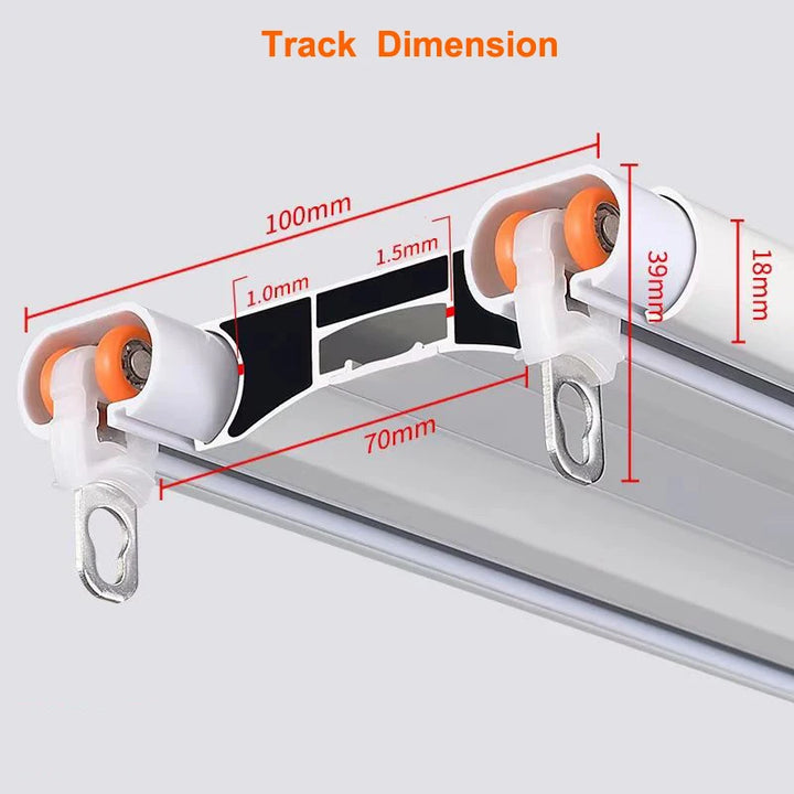 All-In-One Dual Curtain Drapery Track
