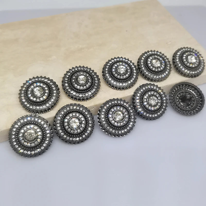 6 PC / Baso Rhinestones Buttons