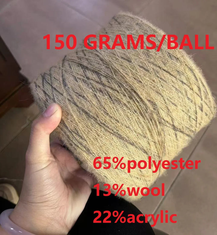 250g Ball Rainbow Faux Mohair Yarn