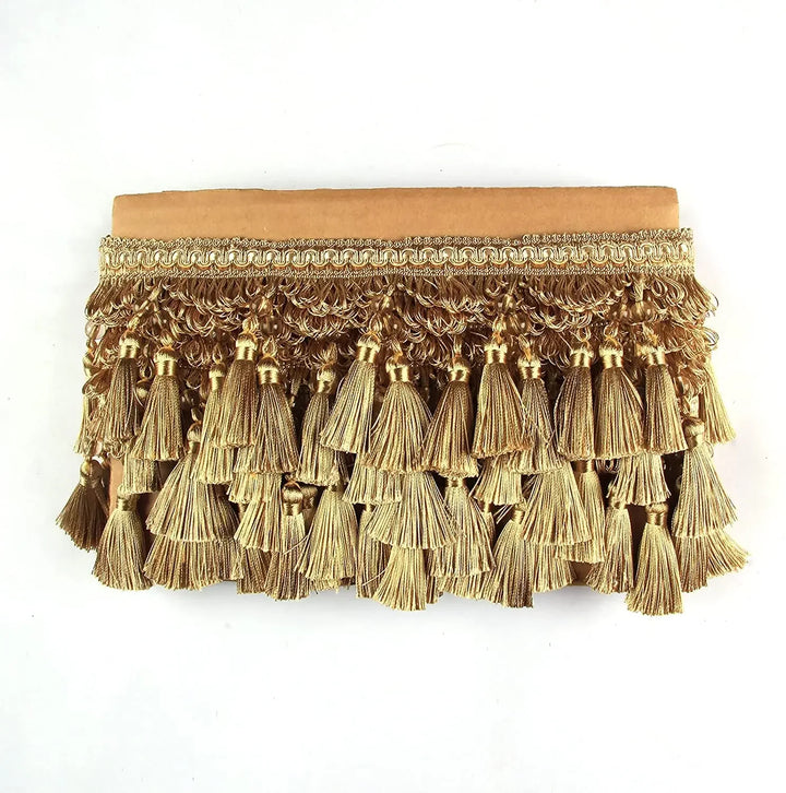 6 YARDS / Lucia Beaded Tassel Fringe Trim