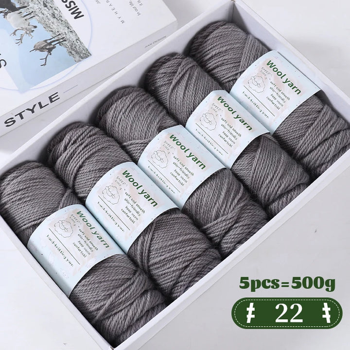 500g Gradient Color Rainbow Yarn