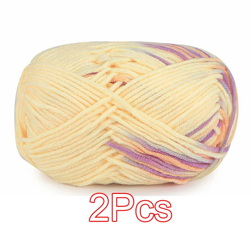 2PC / Tie-dye Crochet Yarn