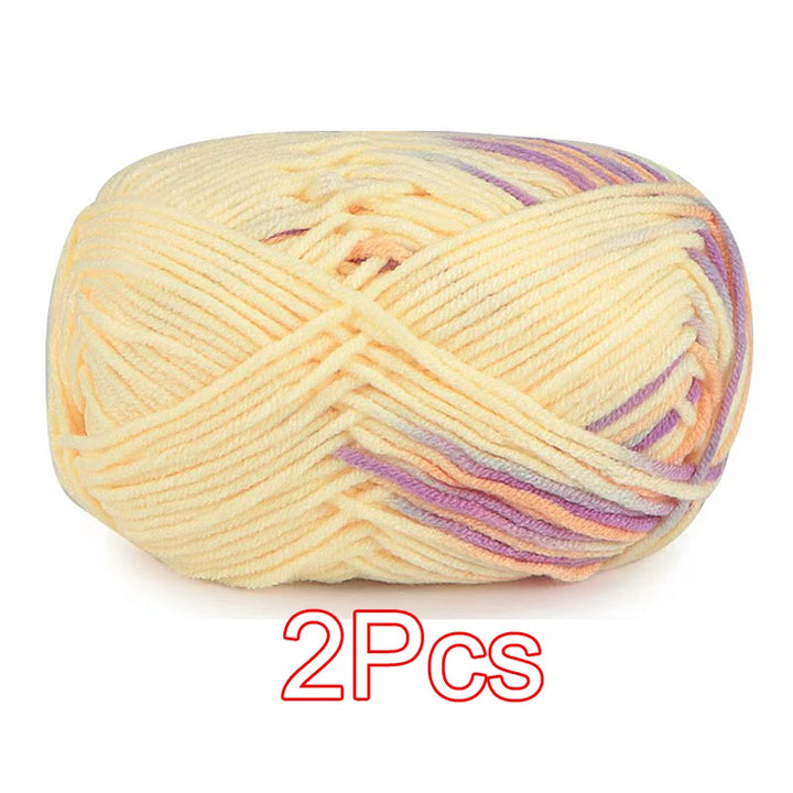 2PC / Tie-dye Crochet Yarn