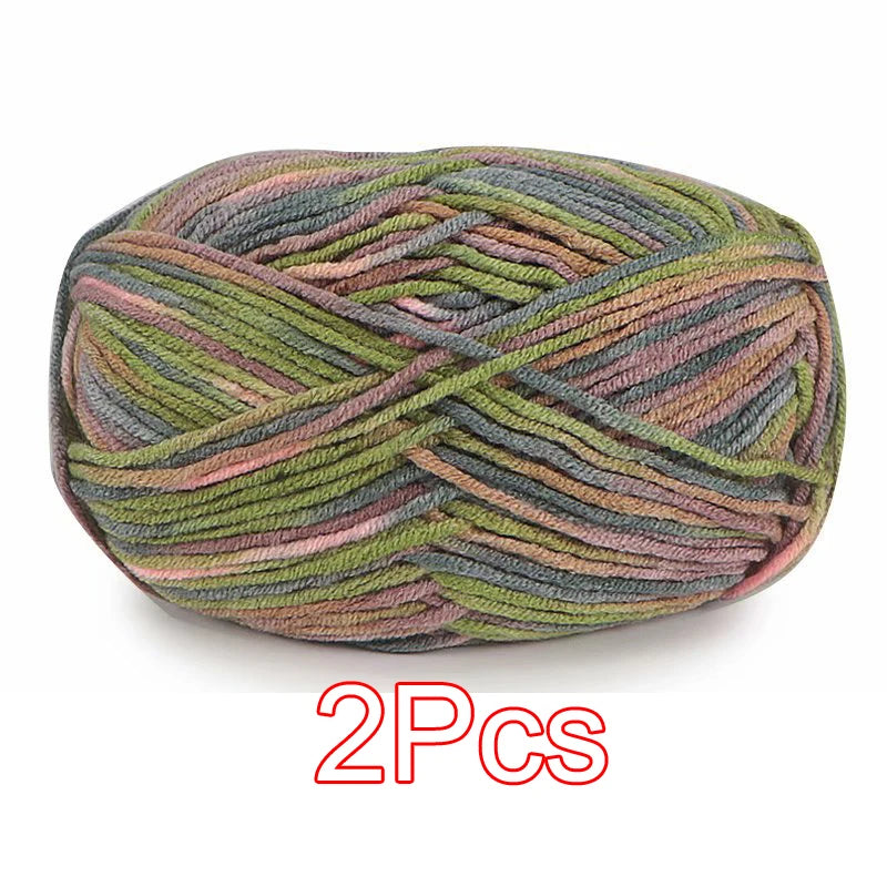 2PC / Tie-dye Crochet Yarn