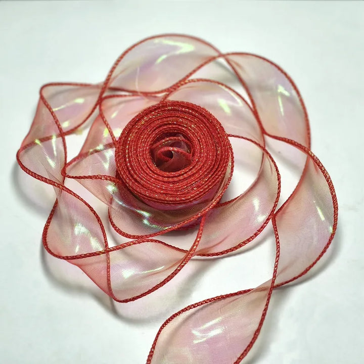 10 Yards / Fishtail Organza Wavy Edge Ribbon