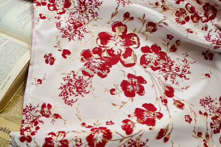 Blanca 3D Floral Jacquard Fabric
