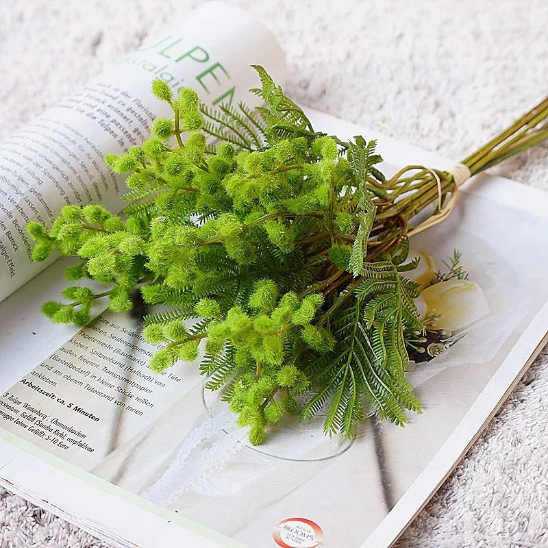 Floris 14 Inch Artificial Acacia Mimosa Faux Flower