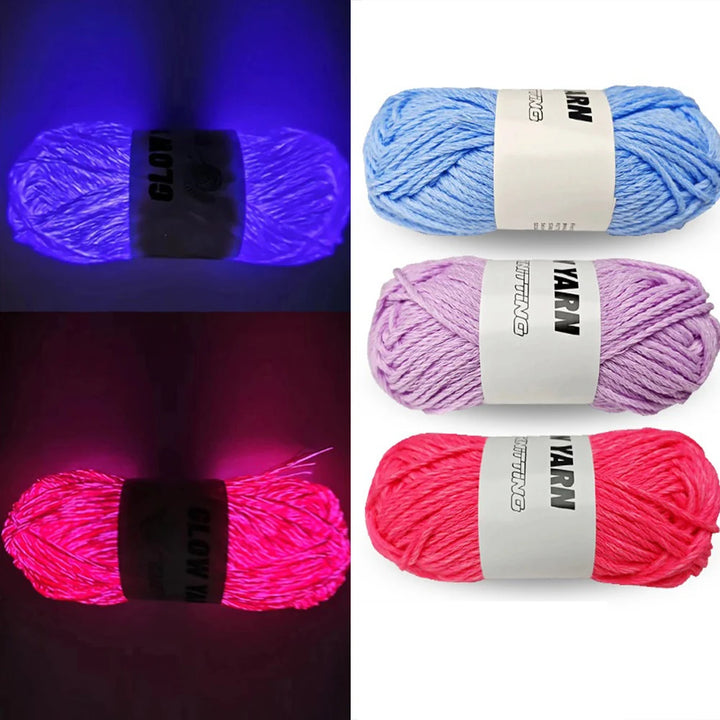 55 Meters Luminous Yarn Novel Functional Yarn Glow In The Dark Yarn