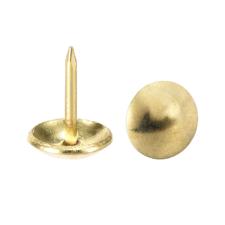 50PC Gold Round Dome Upholstery Nails