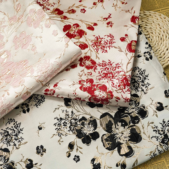 Blanca 3D Floral Jacquard Fabric