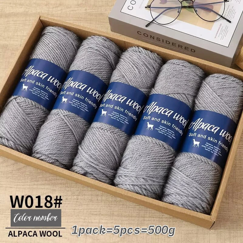 5 PC / Alpaca Wool Coarse Yarn