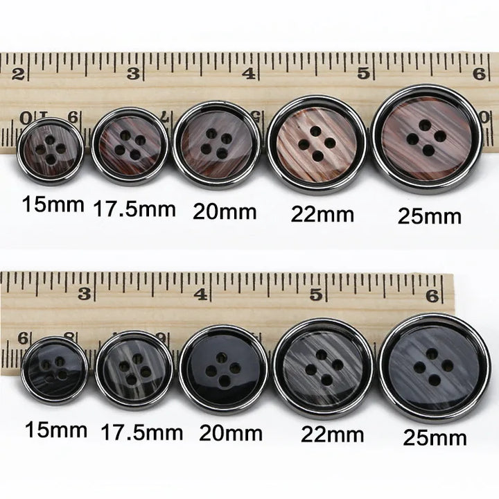 Modern 15-25mm Resin Button - 20 PC