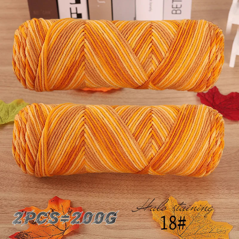 2 PC / Multicolor Acrylic Sweater Yarn