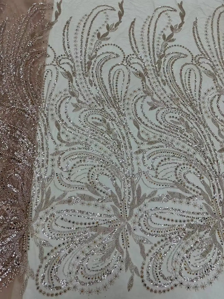 5 YARD / 10 COLORI / Tessuto per abiti in pizzo Jelamone con paillettes floreali ricamati in rilievo e tulle