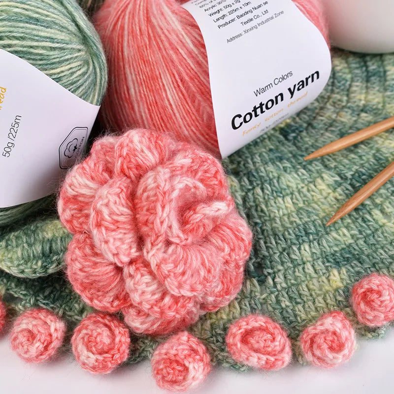 50g Soft Cotton Blended Crochet Yarn