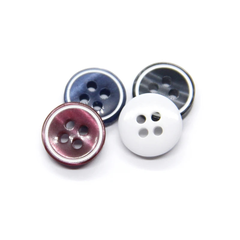 John 9/10/11mm Small Flat Color Shirt Button - 30 PC