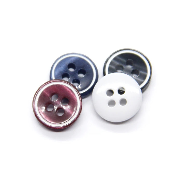 John 9/10/11mm Small Flat Color Shirt Button - 30 PC