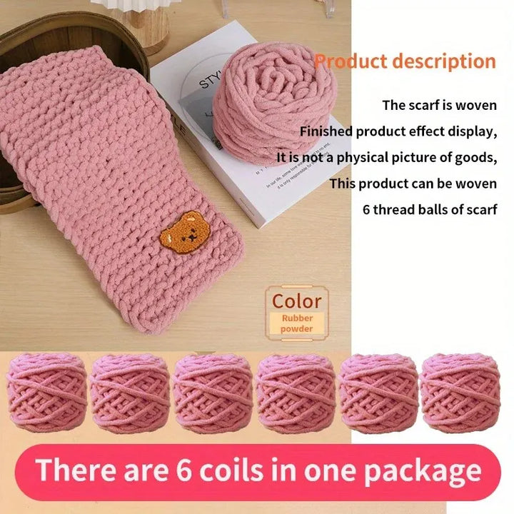 6 PC / Thread Thick Yarn Ball Set