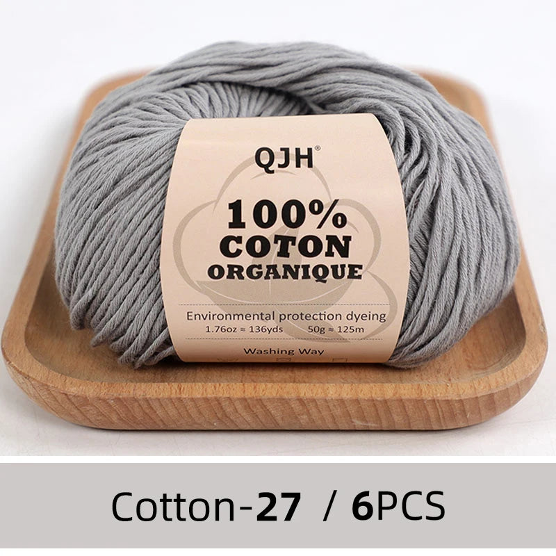 6 PC / 100% Egyptian Cotton Summer Soft Yarn