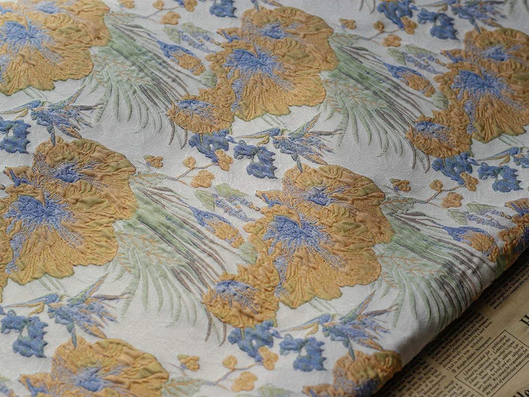 Fair Floral Woven 3D Jacquard Fabric