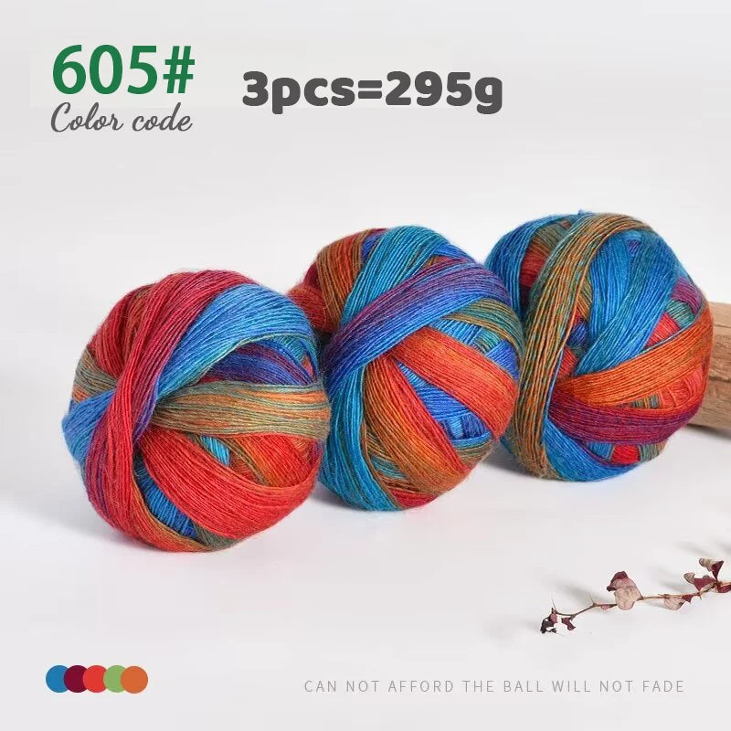 295g Colorful Wool Yarn