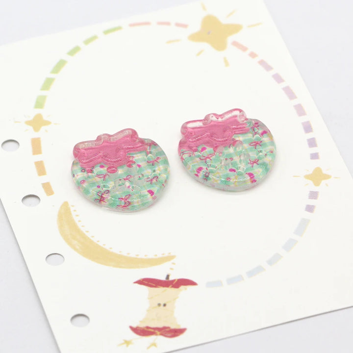 Strawberry 24mm Cute Plastic Button - 10 PC