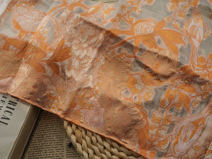Sunori Classic Flower Yarn Dyed Jacquard Fabric