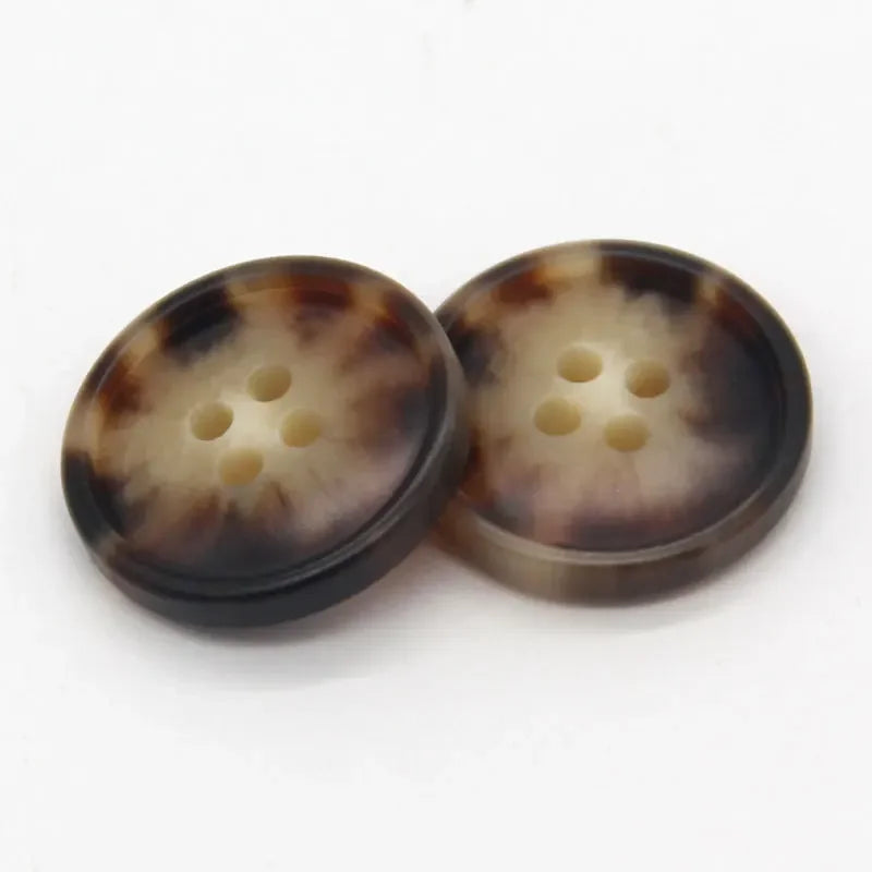 Manein 15/20mm Retro Men Suit Horn Resin Button - 20 PC