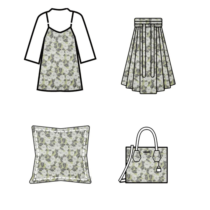 Locke Leaf Flowe Yarn Dyed Jacquard Fabric