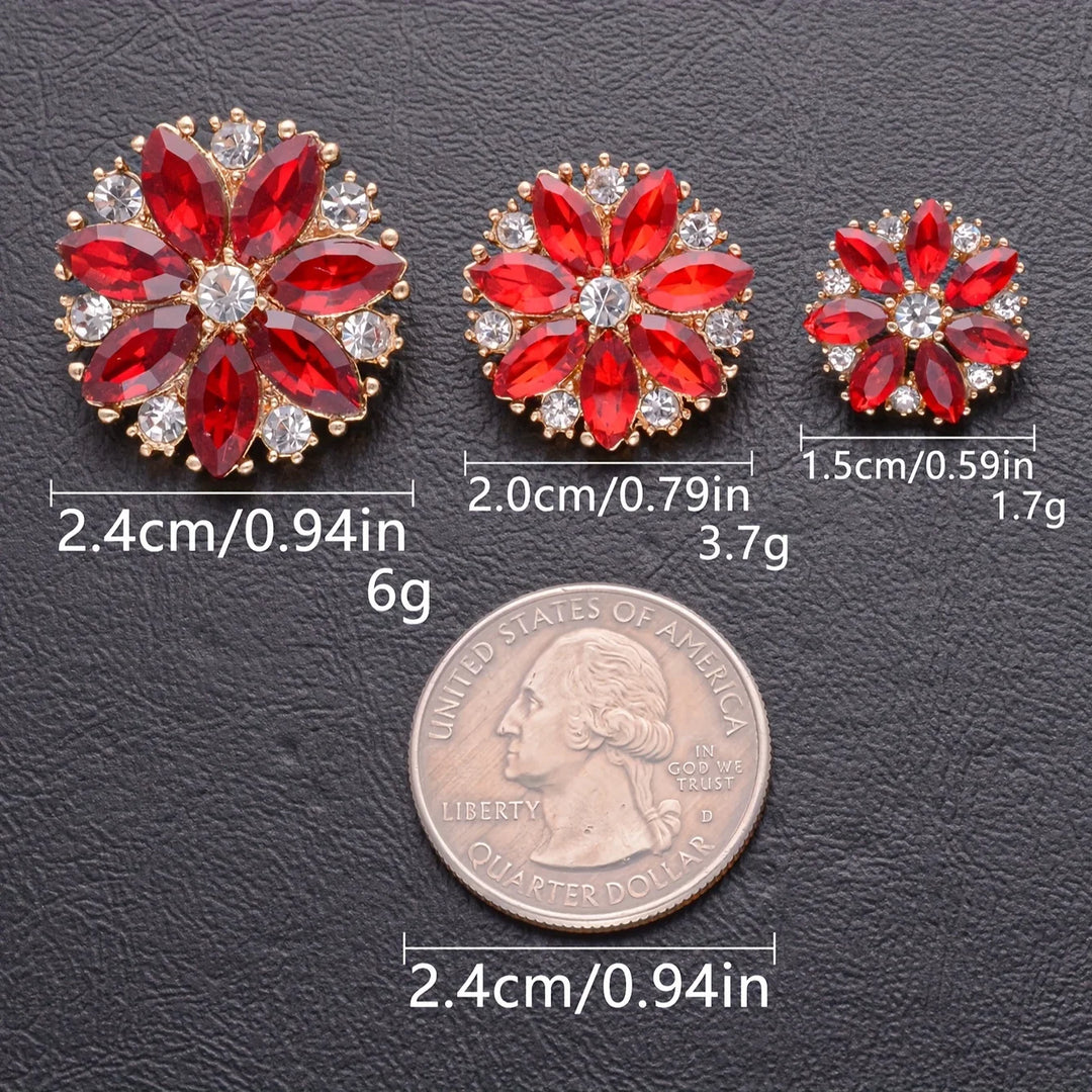 5 PC / Shumila Rhinestone Buttons