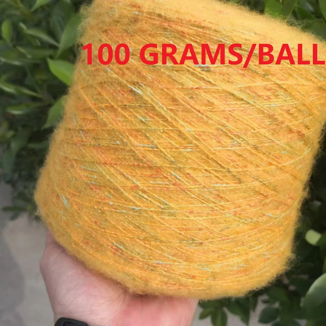 250g Ball Rainbow Faux Mohair Yarn
