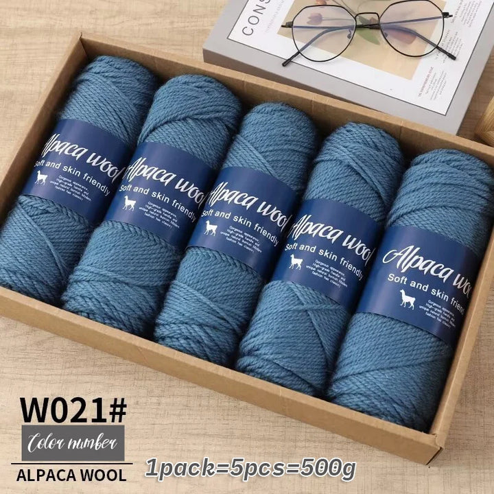 5 PC / Alpaca Wool Coarse Yarn