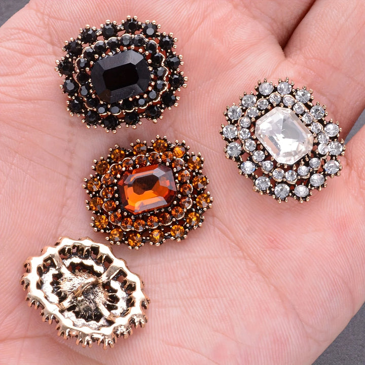 6 PC / Briana Rhinestone Buttons