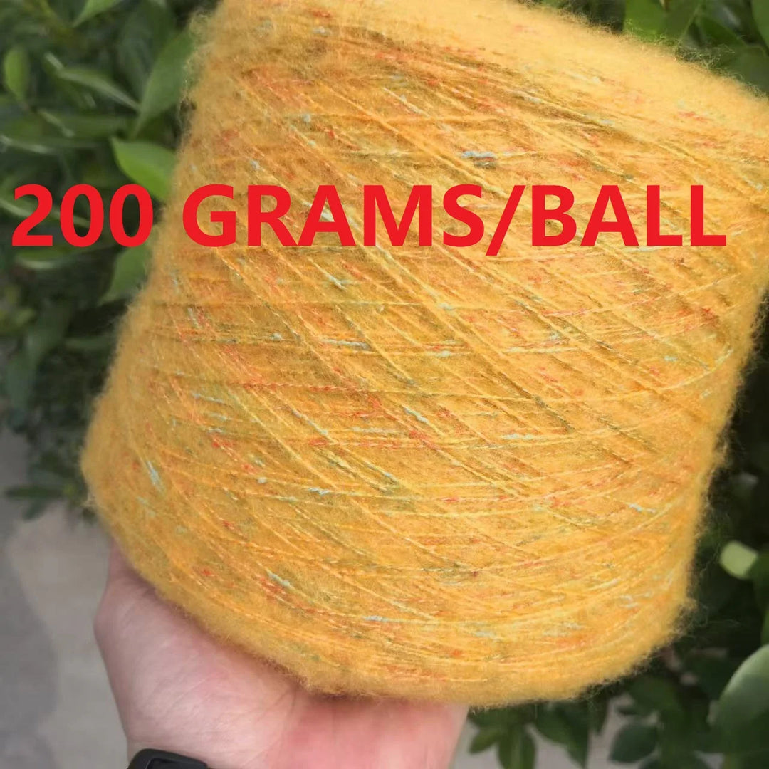 250g Ball Rainbow Faux Mohair Yarn